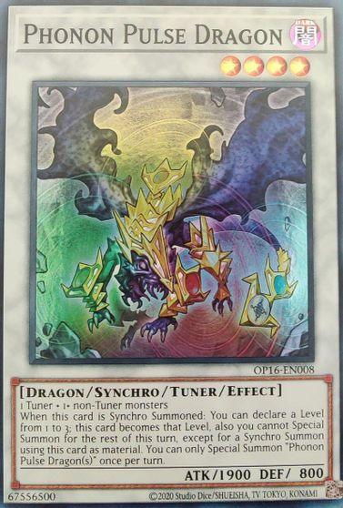 Phonon Pulse Dragon [OP16-EN008] Super Rare (ONLINE ORDER ONLY)