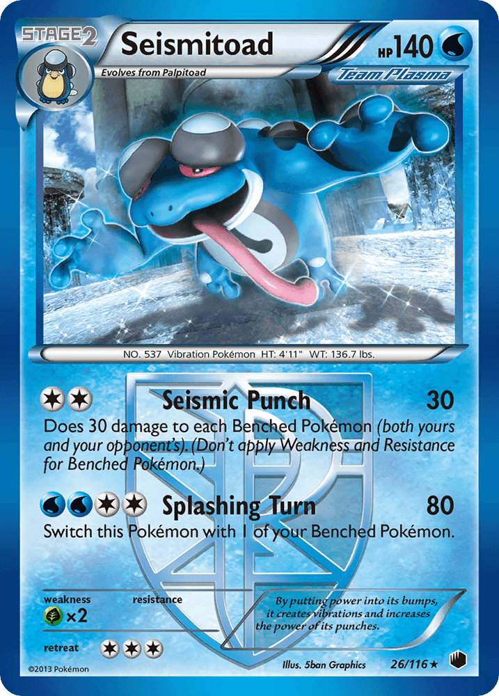 Seismitoad (26/116) [Black & White: Plasma Freeze] (Online Only)