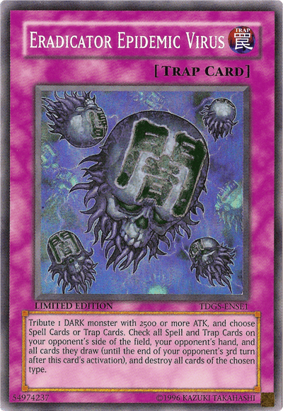 Eradicator Epidemic Virus [TDGS-ENSE1] Super Rare (ONLINE ORDER ONLY)