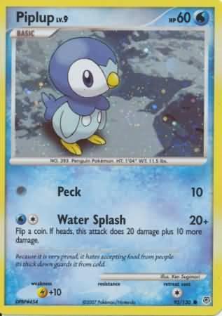 Piplup (93/130) (Cosmos Holo) [Diamond & Pearl: Base Set] (Online Only)