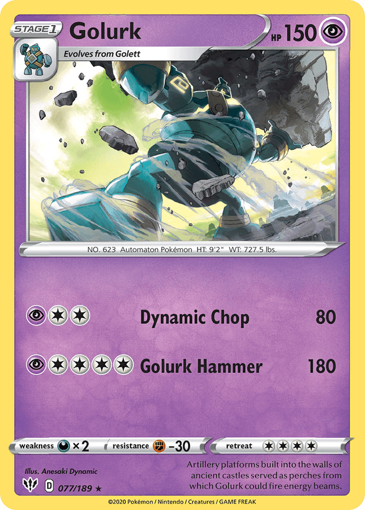 Golurk (077/189) [Sword & Shield: Darkness Ablaze] (Online Only)