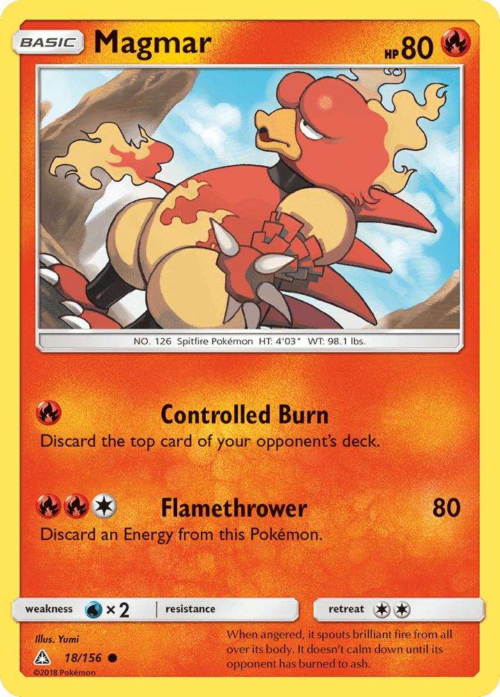 Magmar (18/156) [Sun & Moon: Ultra Prism] (Online Only)