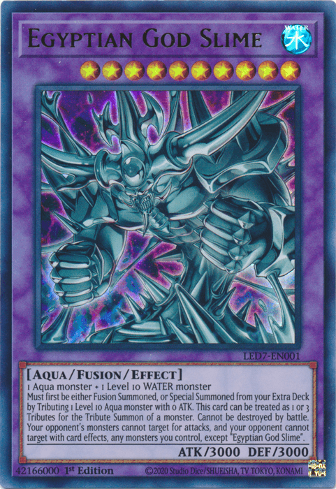 Egyptian God Slime [LED7-EN001] Ultra Rare (ONLINE ORDER ONLY)