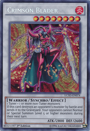 Crimson Blader [LC5D-EN074] Secret Rare (ONLINE ORDER ONLY)