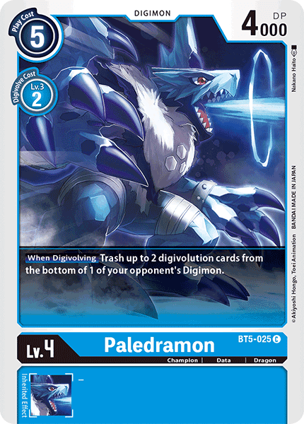 PaleDramon [BT5-025] [Battle of Omni] (ONLINE ORDER ONLY)