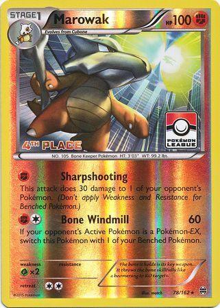Marowak (78/162) (League Promo 4th Place) [XY: BREAKthrough] (Online Only)