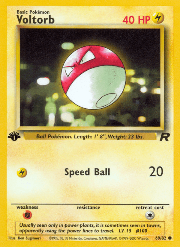 Voltorb (69/82) [Team Rocket 1st Edition] (Online Only)