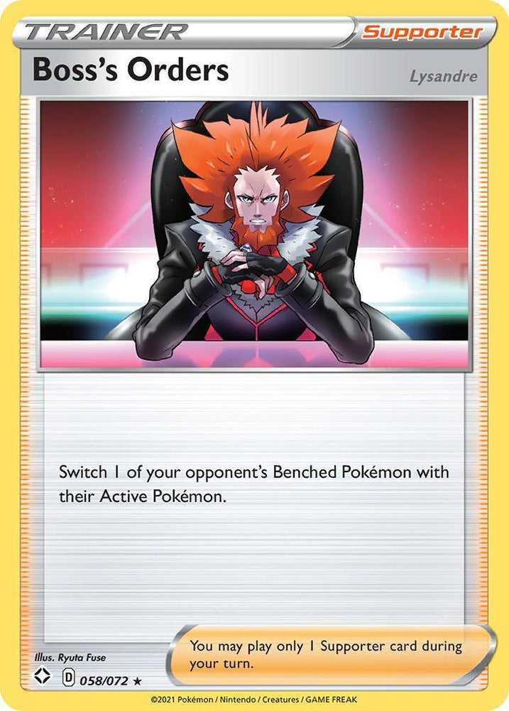 Boss's Orders (058/072) [Sword & Shield: Shining Fates] (Online Only)