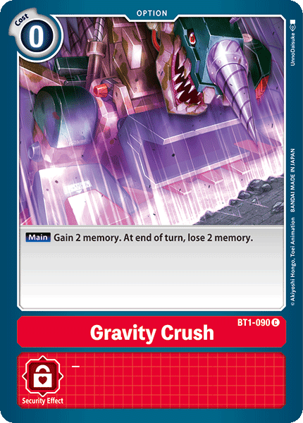 Gravity Crush [BT1-090] [Release Special Booster Ver.1.0] (ONLINE ORDER ONLY)