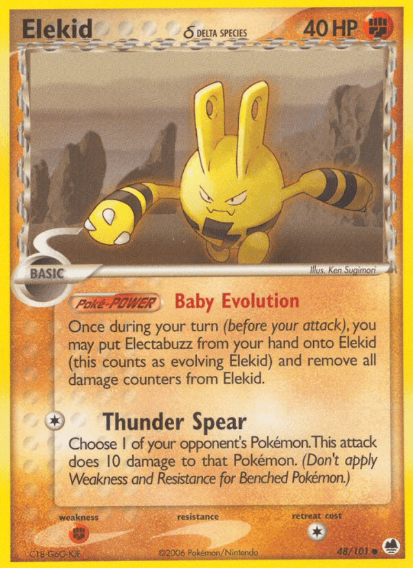 Elekid (48/101) (Delta Species) [EX: Dragon Frontiers] (Online Only)