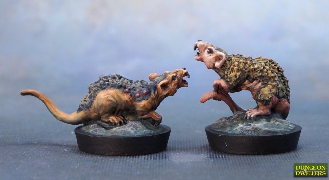 Bones Dungeon Dwellers: Giant Tomb Rats (6)