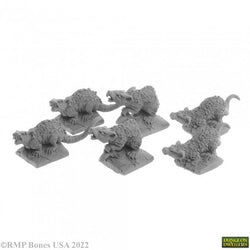 Bones Dungeon Dwellers: Giant Tomb Rats (6)