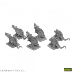 Bones Dungeon Dwellers: Giant Tomb Rats (6)