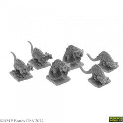 Bones Dungeon Dwellers: Giant Tomb Rats (6)