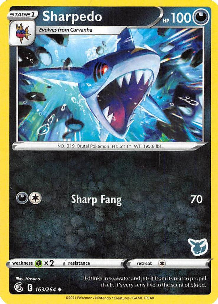 Sharpedo (163/264) (Eevee Deck) [Battle Academy 2022] (Online Only)