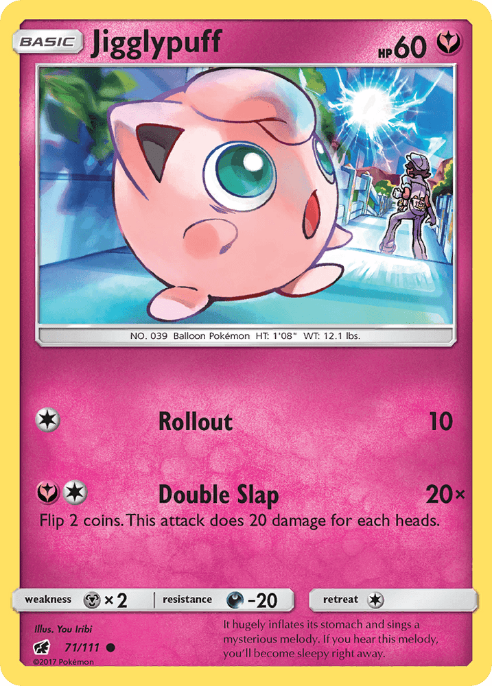 Jigglypuff (71/111) [Sun & Moon: Crimson Invasion] (Online Only)