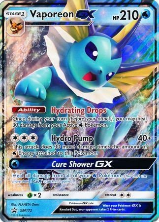 Vaporeon GX (SM172) (Jumbo Card) [Sun & Moon: Black Star Promos] (Online Only)
