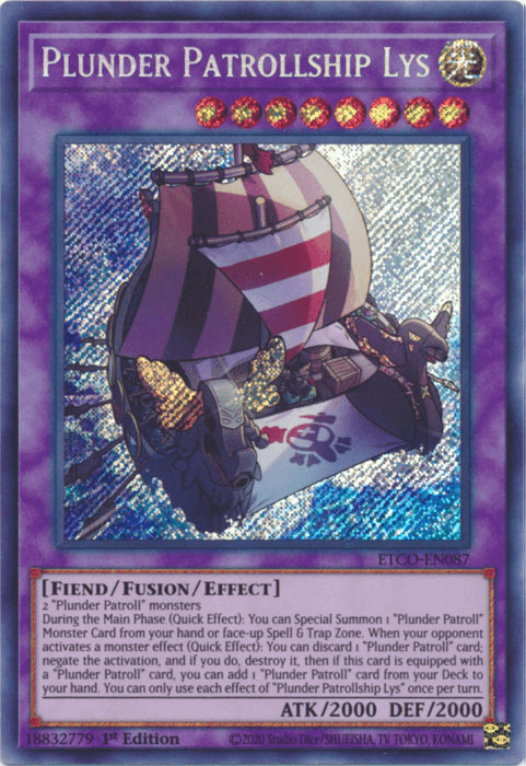 Plunder Patrollship Lys [ETCO-EN087] Secret Rare (ONLINE ORDER ONLY)