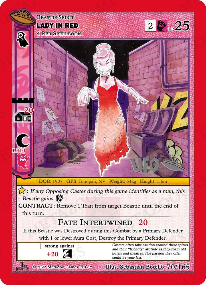 Lady In Red [Cryptid Nation: UFO First Edition Spoiler Pack]