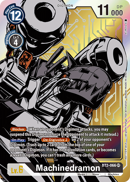 Machinedramon [BT2-066] (Alternate Art) [Release Special Booster Ver.1.0] (ONLINE ORDER ONLY)