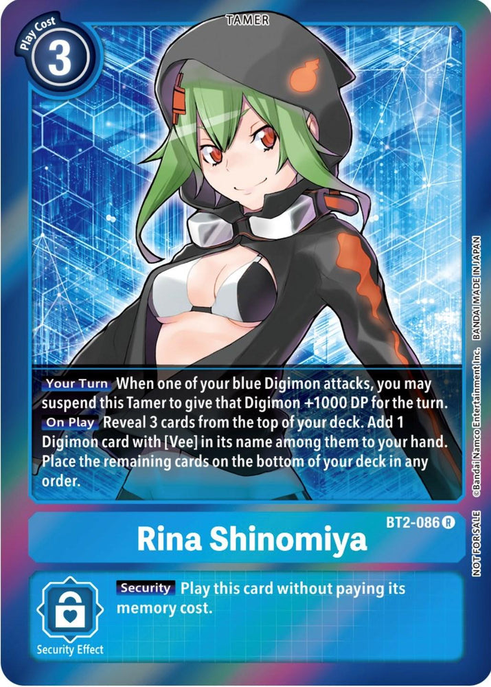 Rina Shinomiya [BT2-086] (Event Pack 4) [Release Special Booster Promos] (ONLINE ORDER ONLY)