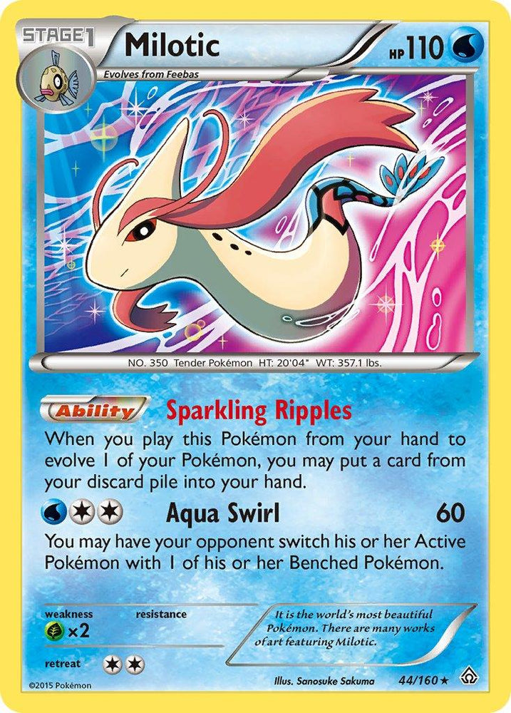 Milotic (44/160) (Theme Deck Exclusive) [XY: Primal Clash] (Online Only)
