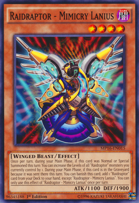 Raidraptor - Mimicry Lanius [MP16-EN015] Common (ONLINE ORDER ONLY)