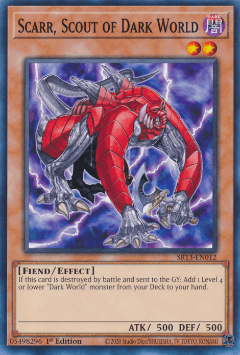 Scarr, Scout of Dark World [SR13-EN012] Common (ONLINE ORDER ONLY)