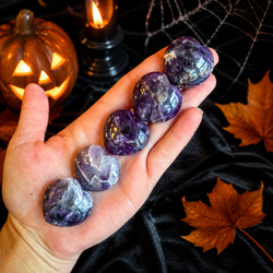 3cm Dream Amethyst Crystal Hearts for Valentines Day Gifts, Chevron Amethyst