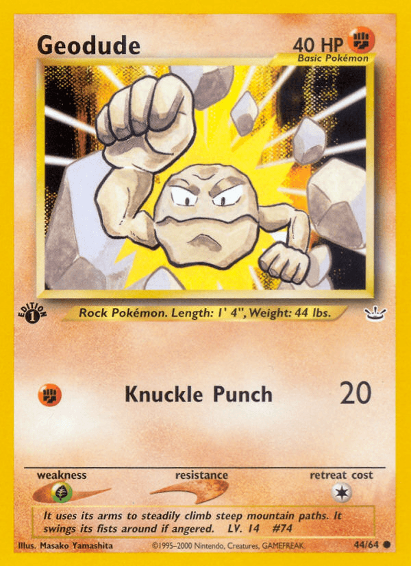 Geodude (44/64) [Neo Revelation 1st Edition] (Online Only)