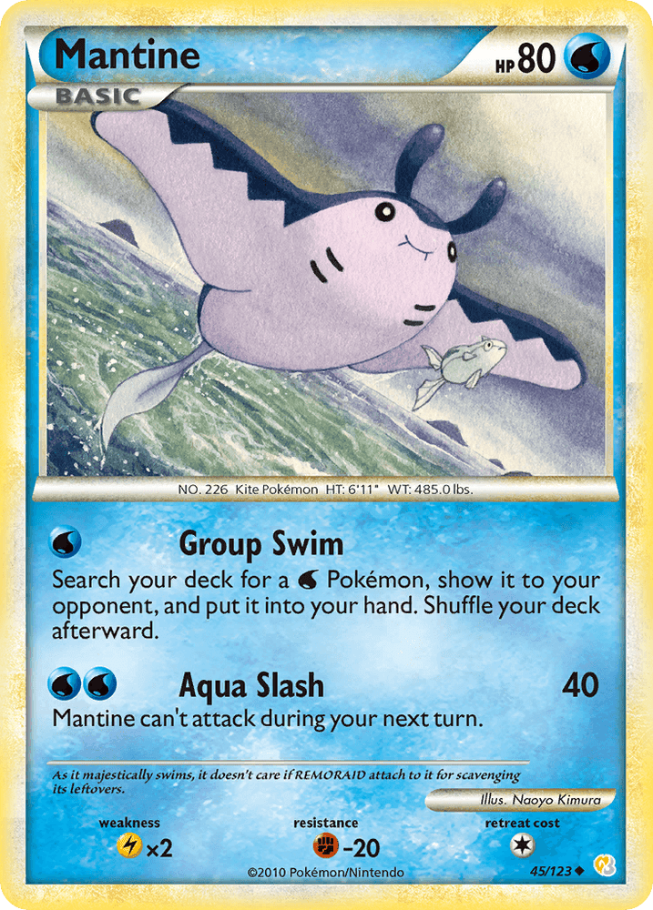Mantine (45/123) [HeartGold & SoulSilver: Base Set] (Online Only)