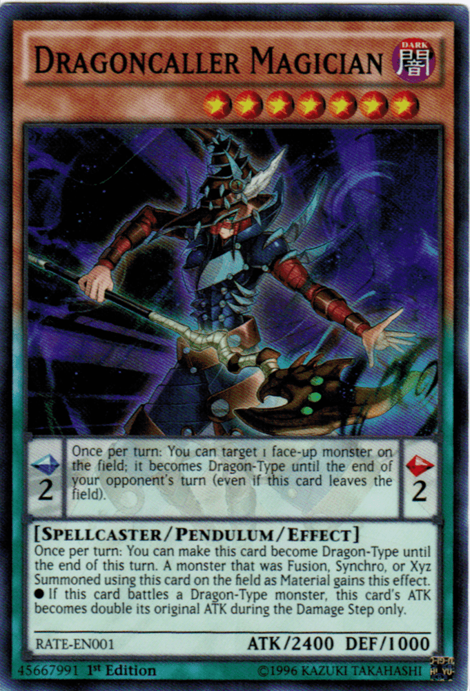 Dragoncaller Magician [RATE-EN001] Super Rare (ONLINE ORDER ONLY)