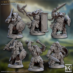 3D Printed Artisan Guild Ivory Sentinels Elephorim Ivory Sentinels 28mm 32mm (Online Only)