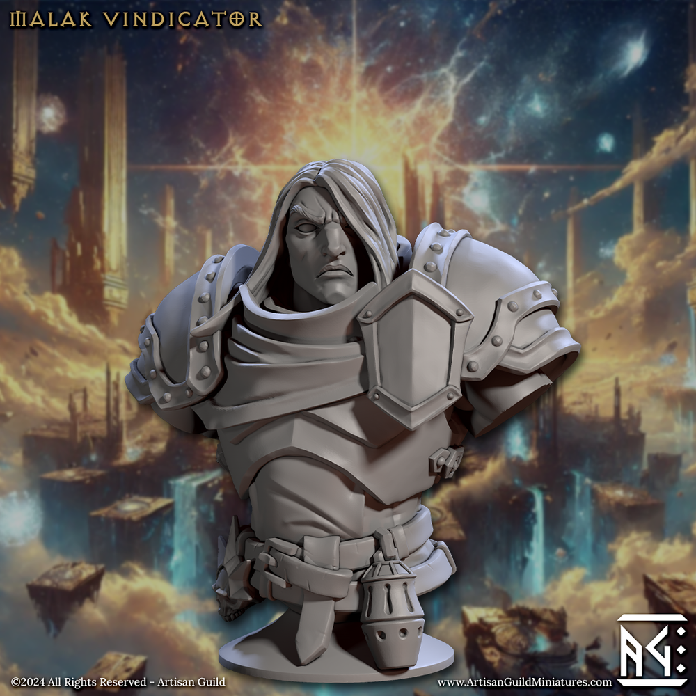 3D Printed Artisan Guild Wrath of the Malakim Bust Set 28mm 32mm (Online Only)
