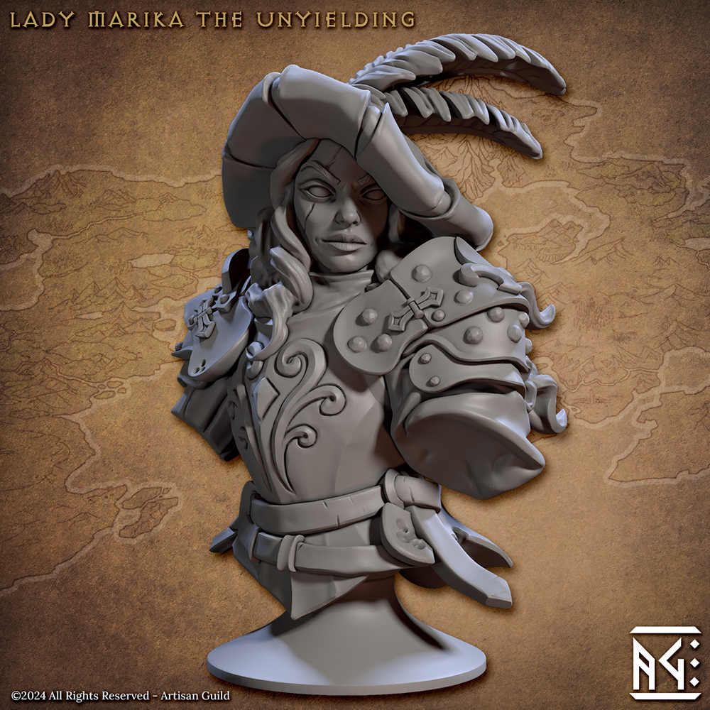 3D Printed Artisan Guild Vanguard Fighters Busts 28mm 32mm (Online Only)