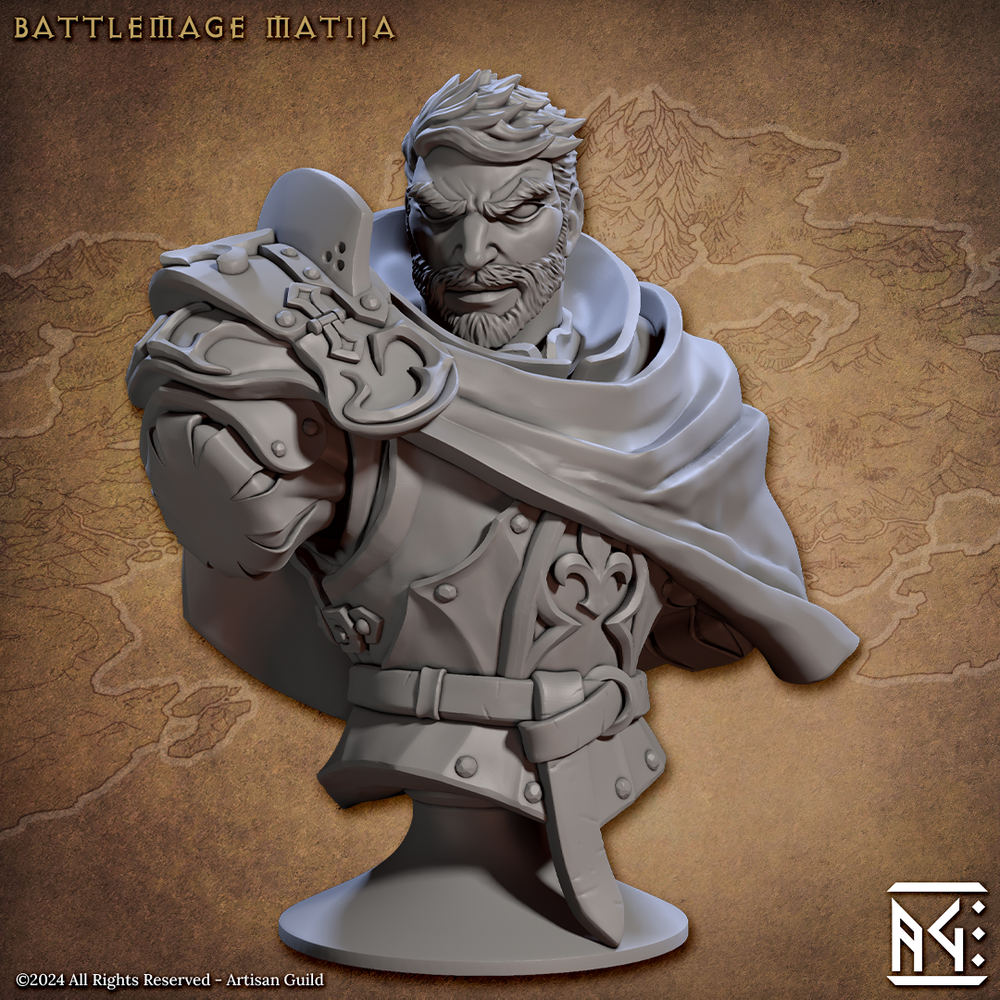 3D Printed Artisan Guild Vanguard Fighters Busts 28mm 32mm (Online Only)