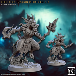 3D Printed Artisan Guild High Tide Jurakin Mirmidons Mirmidons of the Death Tide 28mm 32mm (Online Only)