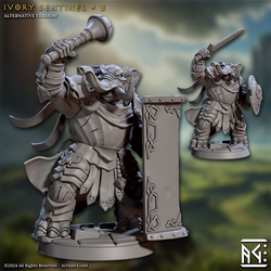 3D Printed Artisan Guild Ivory Sentinels Elephorim Ivory Sentinels 28mm 32mm (Online Only)