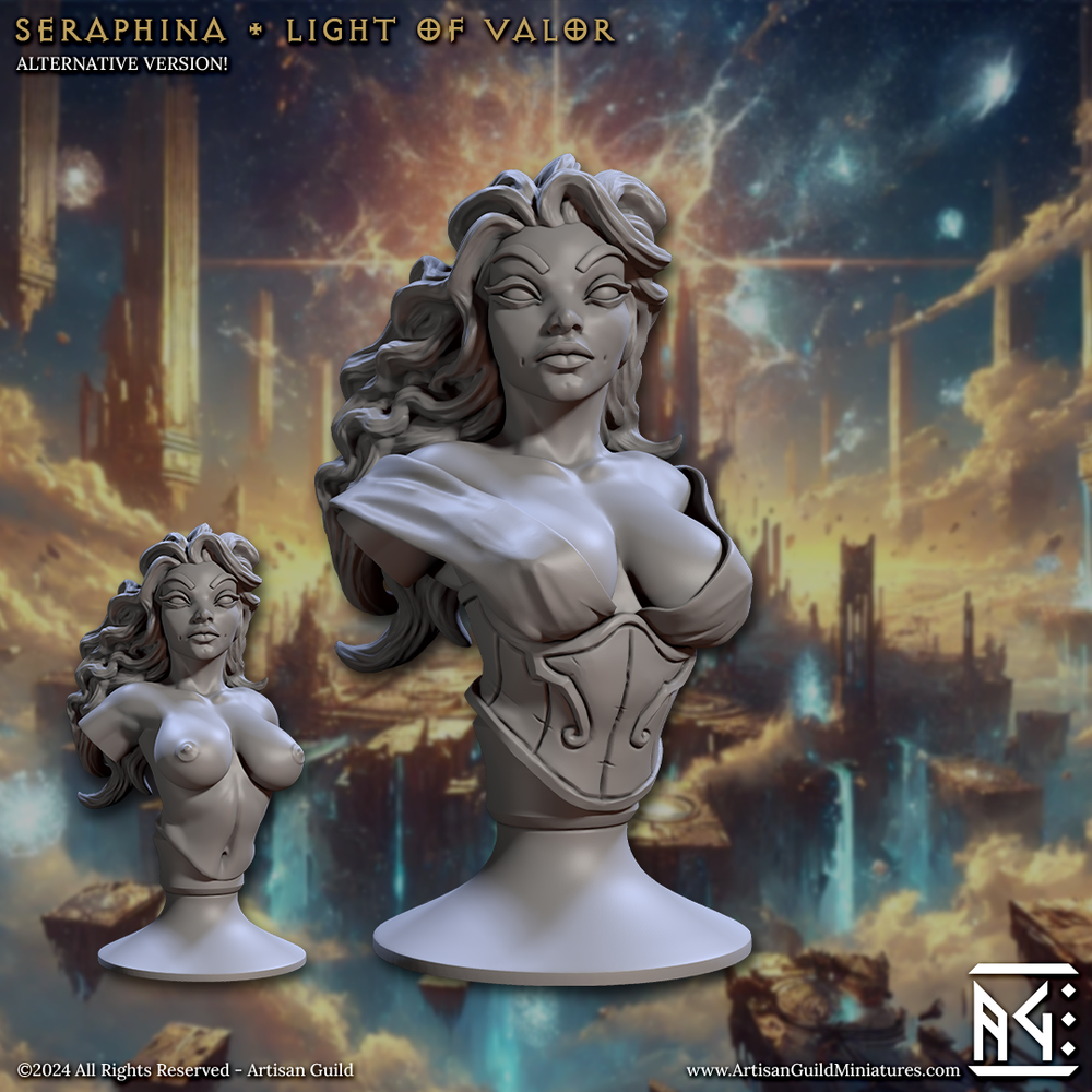 3D Printed Artisan Guild Wrath of the Malakim Bust Set 28mm 32mm (Online Only)