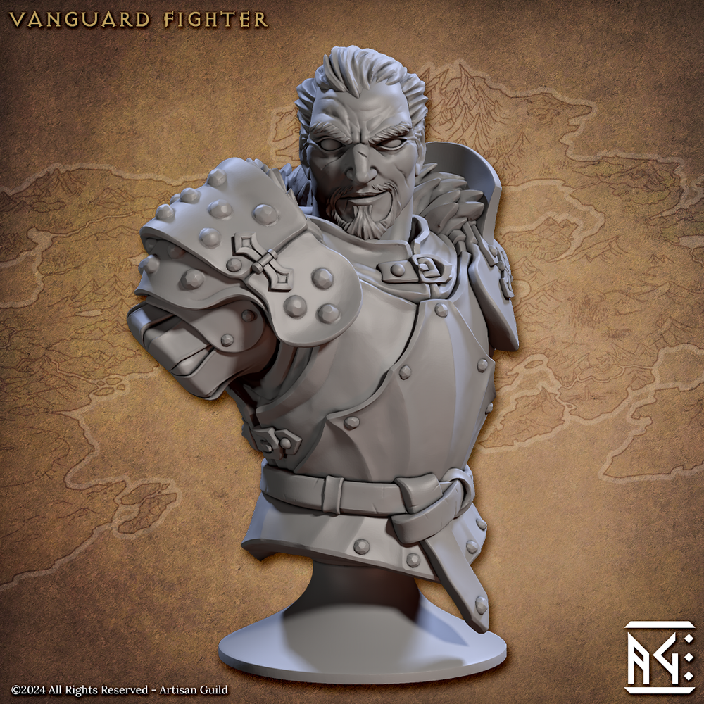 3D Printed Artisan Guild Vanguard Fighters Busts 28mm 32mm (Online Only)