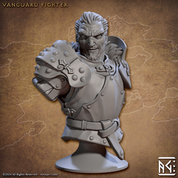 3D Printed Artisan Guild Vanguard Fighters Busts 28mm 32mm (Online Only)