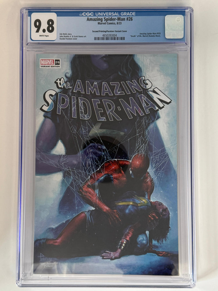 Amazing Spider-Man #26 CGC 9.8 Blue Label Paratore Exclusive Var (ONLINE ORDER ONLY)