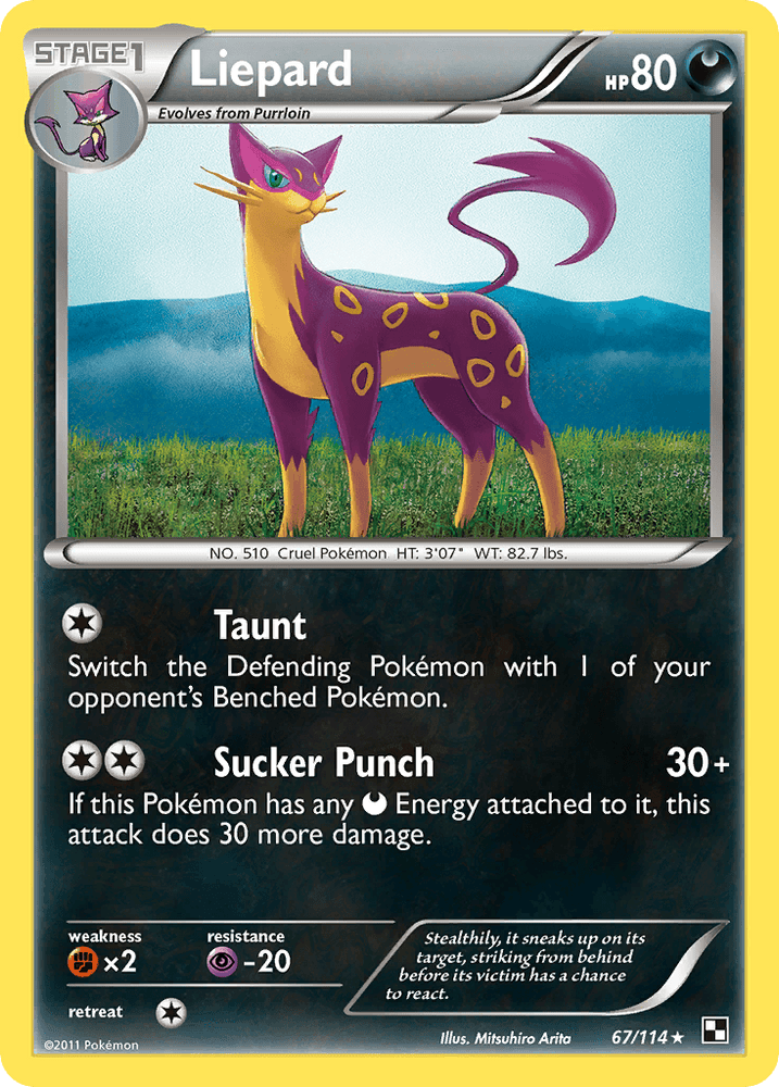 Liepard (67/114) [Black & White: Base Set] (Online Only)