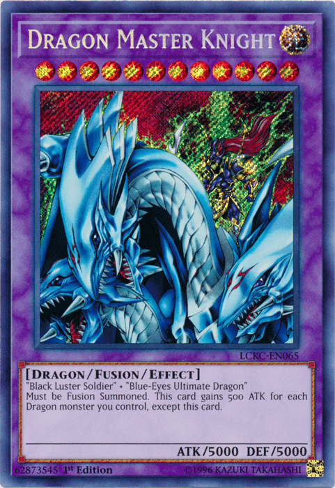 Dragon Master Knight [LCKC-EN065] Secret Rare (ONLINE ORDER ONLY)