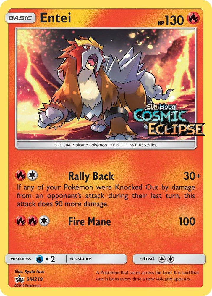 Entei (SM219) [Sun & Moon: Black Star Promos] (Online Only)