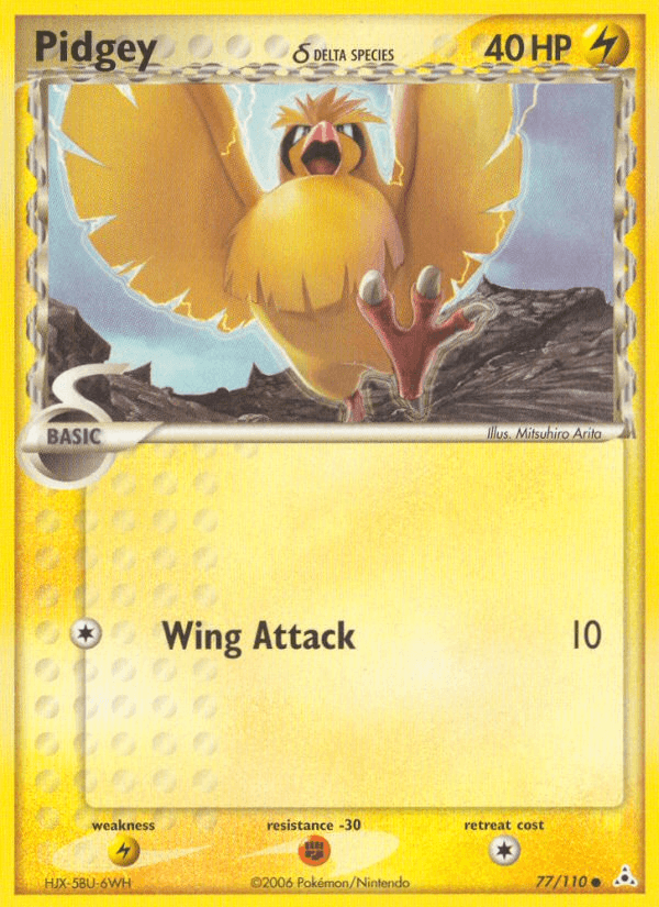 Pidgey (77/110) (Delta Species) [EX: Holon Phantoms] (Online Only)