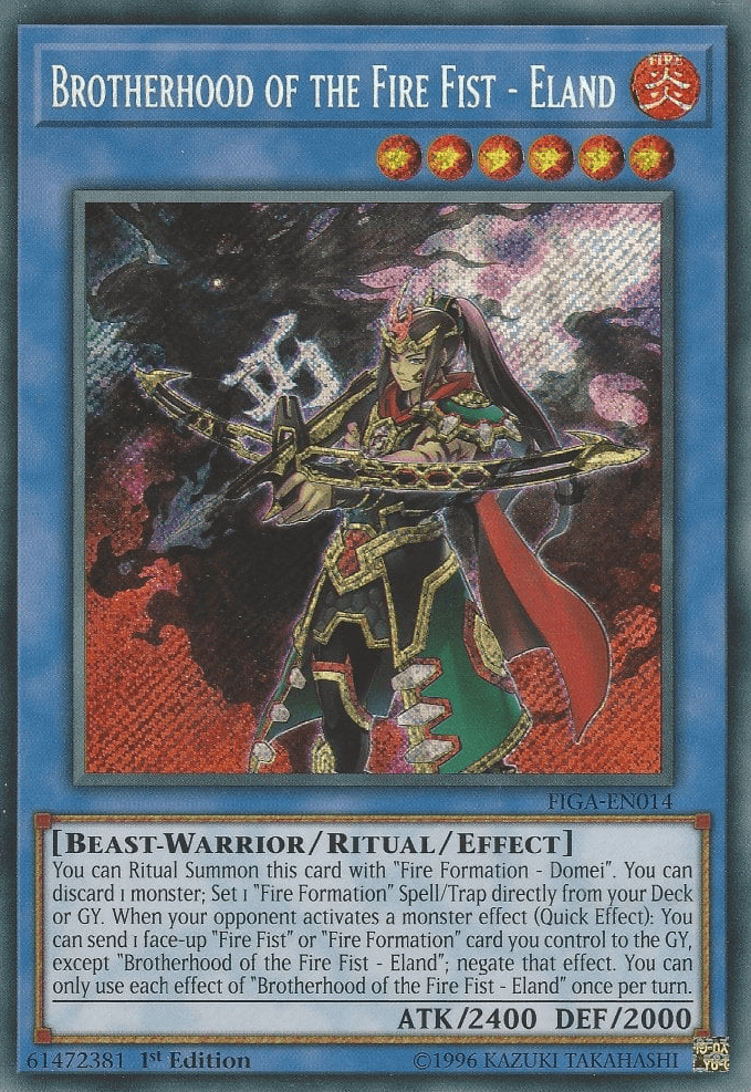 Brotherhood of the Fire Fist - Eland [FIGA-EN014] Secret Rare (ONLINE ORDER ONLY)
