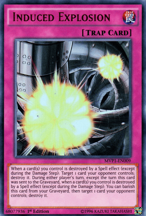 Induced Explosion [MVP1-EN009] Ultra Rare (ONLINE ORDER ONLY)