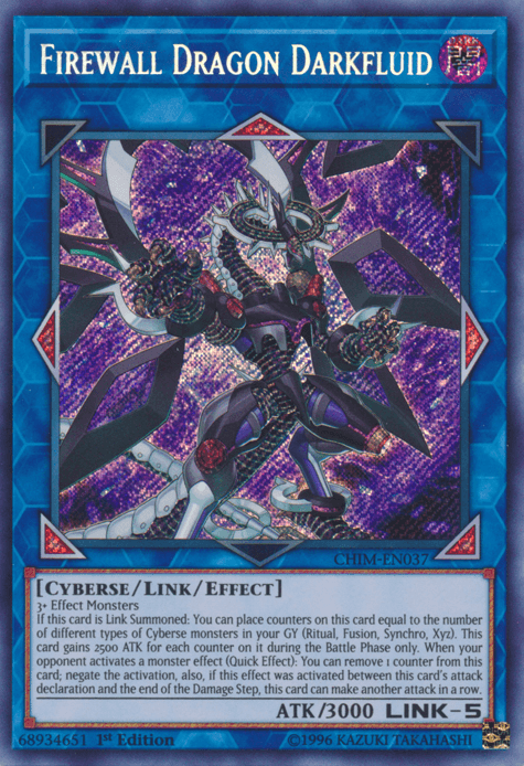 Firewall Dragon Darkfluid [CHIM-EN037] Secret Rare (ONLINE ORDER ONLY)