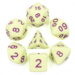 Eggshell Rose 7-Dice Set (Online Only)
